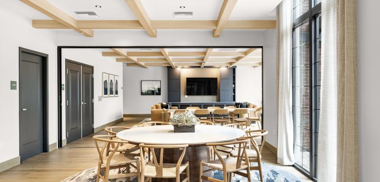 Community Room Interior Tables